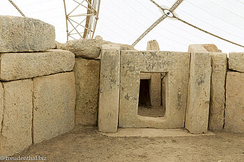in der Tempelanlage Mnajdra auf Malta