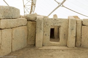 in der Tempelanlage Mnajdra auf Malta