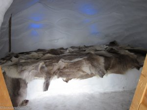 Blick ins Iglu-Schlafzimmer