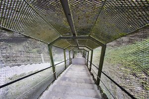 Steinschlag-Schutzkäfig im Gouffre de Padirac