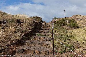 Treppenweg an der Ponta de Sao Lourenco