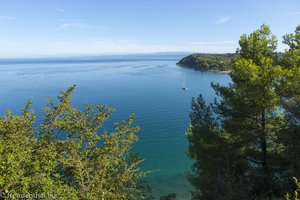 Wunderschöne Aussicht auf den Golf von Triest