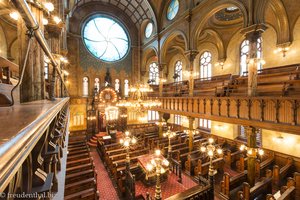 Blick vom Balkon der Eldridge Street Synagogue in New York