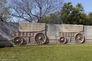 eine Wagenburg aus Stein um das Voortrekker Monument