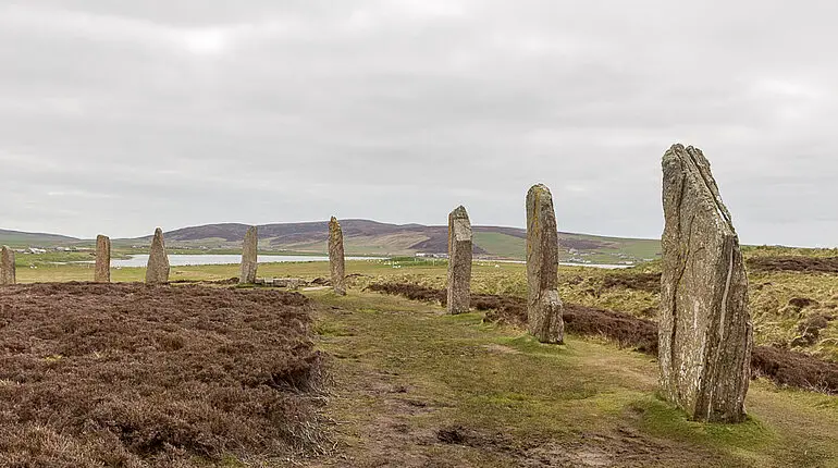 Prähistorische Stätte beim Ring of Brodgar