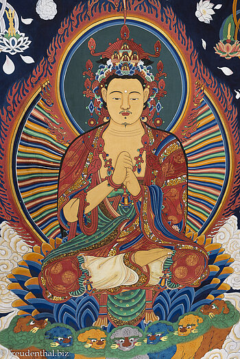 Buddha-Gemälde beim Sangwonsa Tempel im Odaesan Nationalpark