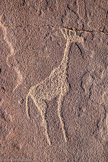 Giraffen-Zeichnung bei Twyfelfontein