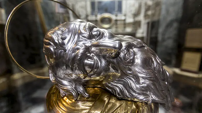 Abguss vom Kopf des Johannes der Täufer