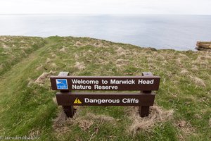 an den Klippen von Marwick Head