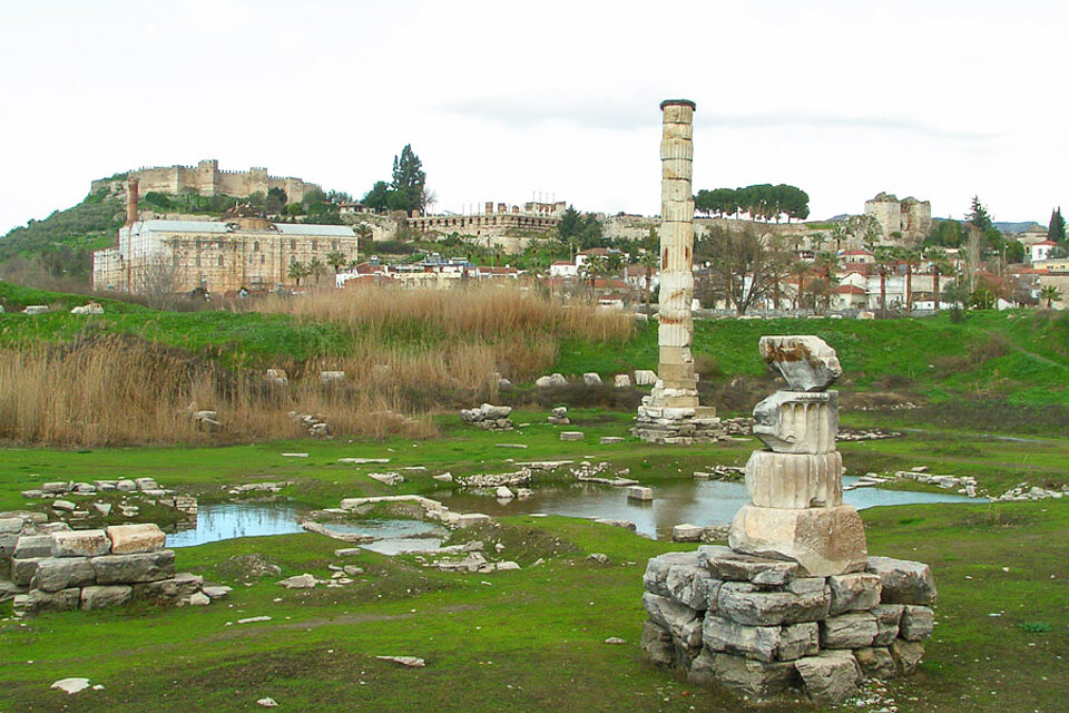 Ruinen der Tempelanlage Artemision von Ephesos