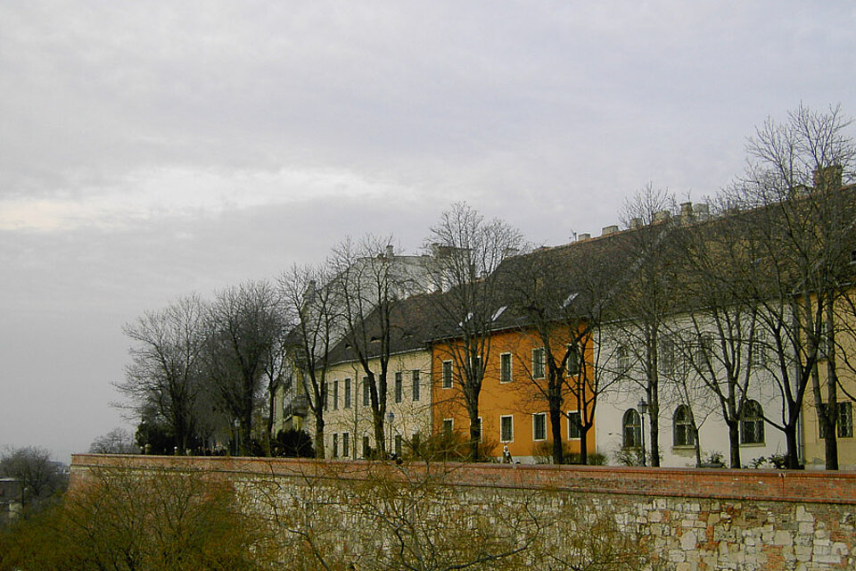 bunte Häuser im Budaer Burgviertel, Budapest