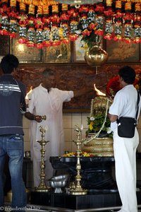 Zeremonie im Hindutempel auf Mauritius