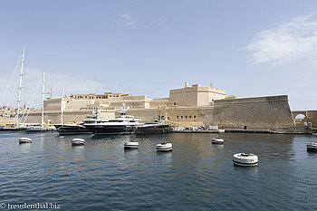 Fort St. Angelo im Grand Harbour von Valletta