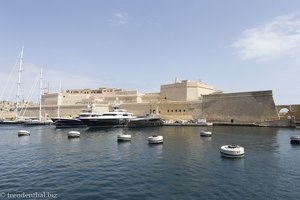 Fort St. Angelo im Grand Harbour von Valletta