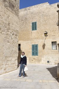 in den Gassen von Mdina auf Malta