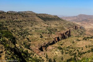 Aussicht auf dem Weg nach Mekele