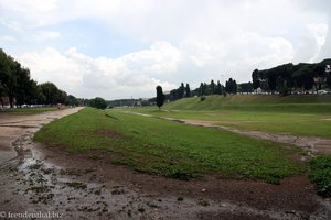 Blick von der Via Ara über den Circus Maximus