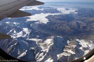 Flug über die Westalpen