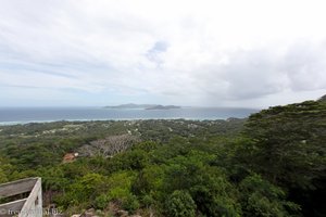 Aussicht vom Belle Vue Café bis nach Praslin