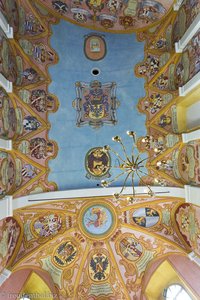 Wappen in der Burgkapelle St. Georg
