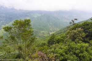 Aussicht auf die Berge bei Chinauta in Kolumbien