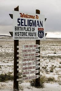 Willkommen in Seligman, dem Geburtsort der historischen Route 66