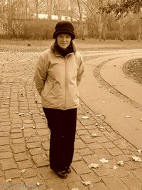 Annette im Varosliget, dem Stadtwäldchen von Budapest