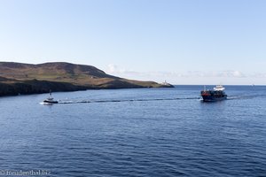 Ankunft bei den Shetlandinseln