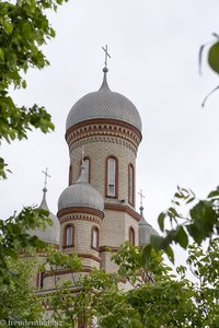 Turm der Himmelfahrtskathedrale von Drochia in Moldau