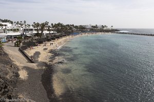 Blick über die Bucht der Playa Flamingo