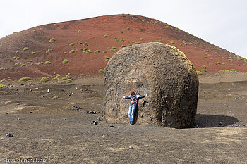Vulkanische Bomben an der Caldera Colorada
