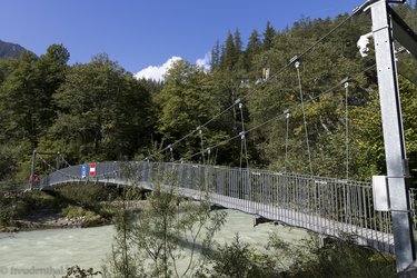 Die Ryschibrücke ist eine richtig schöne Hängebrücke.