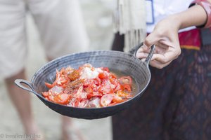 das Mittagessen für Heute - Dorf am Irrawaddy