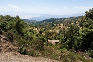 Ausblick im Gebirge auf dem Weg nach Awassa.