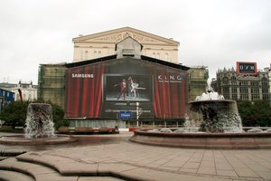 Vorhang zu im Bolschoj-Theater