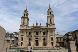 Blick auf die Kathedrale von Lugo in Spanien