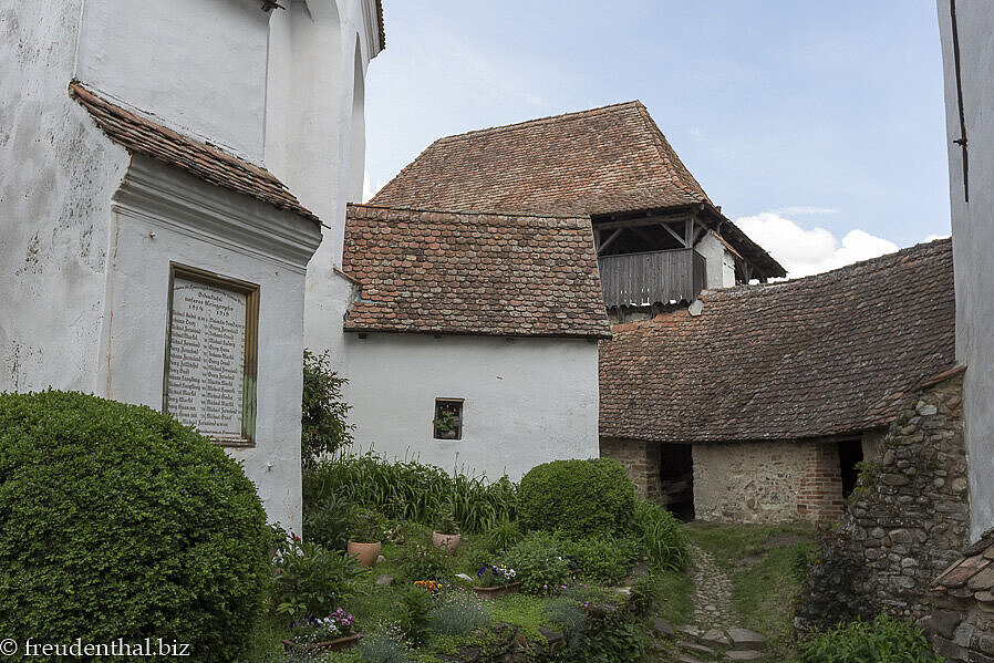 Kräutergarten der Kirchenburg von Viscri
