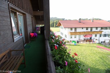 Balkon beim Bauernhof Hauser