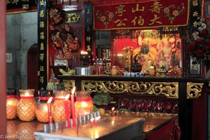 Beim chinesischen Tempel in Kuching