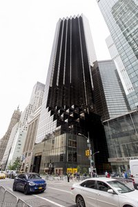 der düstere Trump Tower in New York