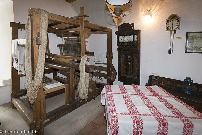 Webstuhl im Museum der Kirchenburg Tartlau
