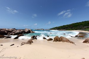 der südlichste Strand im Osten von La Digue