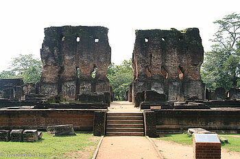 Reste eines Palastes von Polonnaruwa