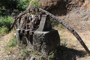 alte Zuckerrohrmühle am Fuße des Pico d' Antonia