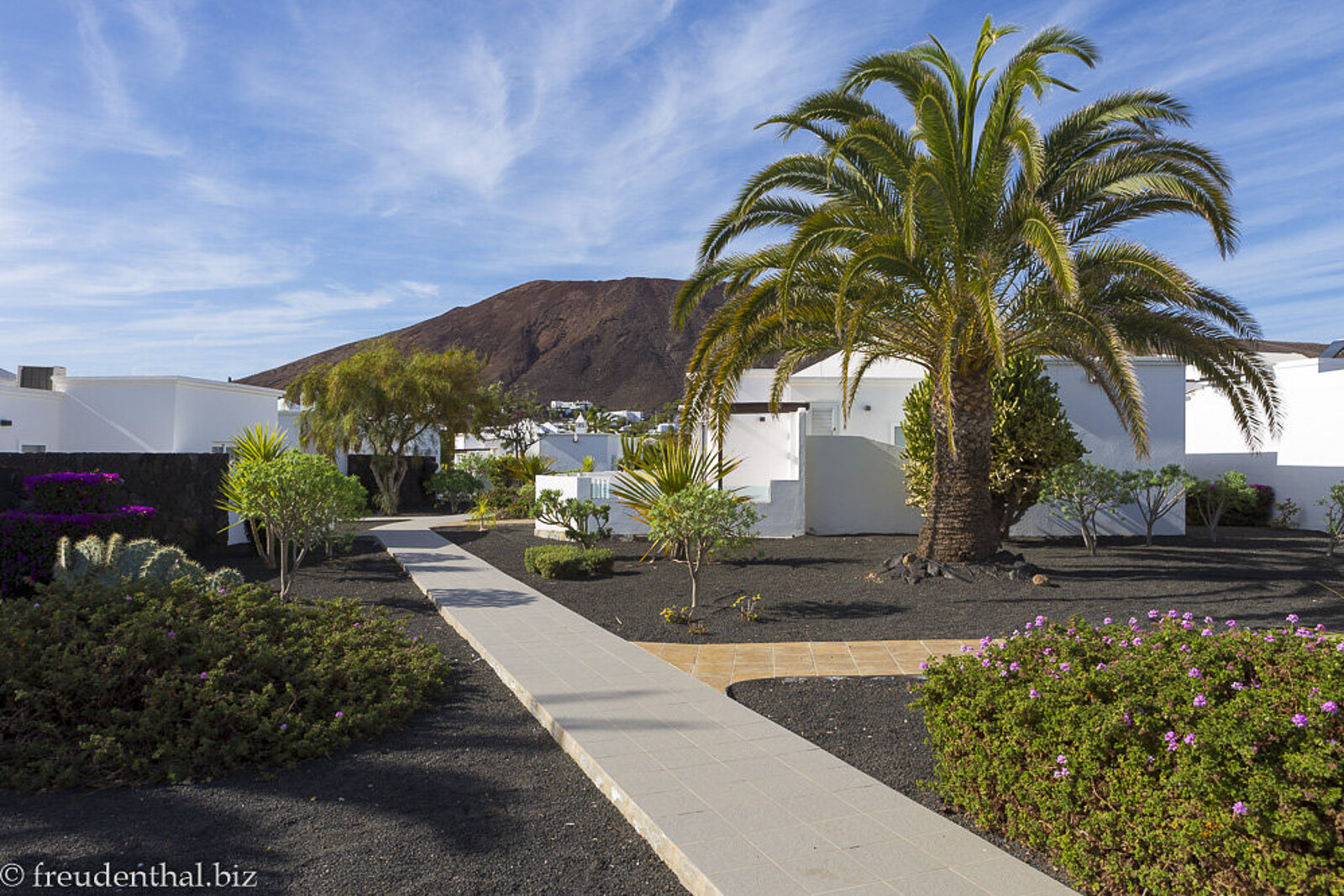 Die Montaña Roja von der Hotelanlage des Labranda Alyssa Suite Hotel gesehen