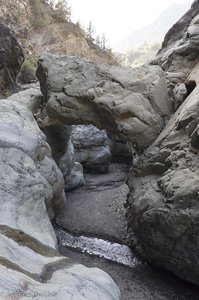 Salto de la Estrechura - bei der Felsensteilstufe mit Wasserfall.