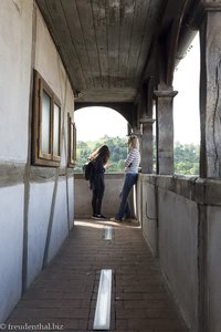 Im Wehrgang des Stundturm von Sighisoara