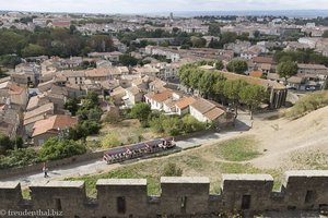 Aussicht auf die Unterstadt von Carcassonne