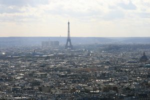 Sicht von der Sacré-Coeur zum Eiffelturm