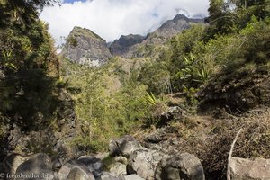 Blick in den Talkessel von Cilaos